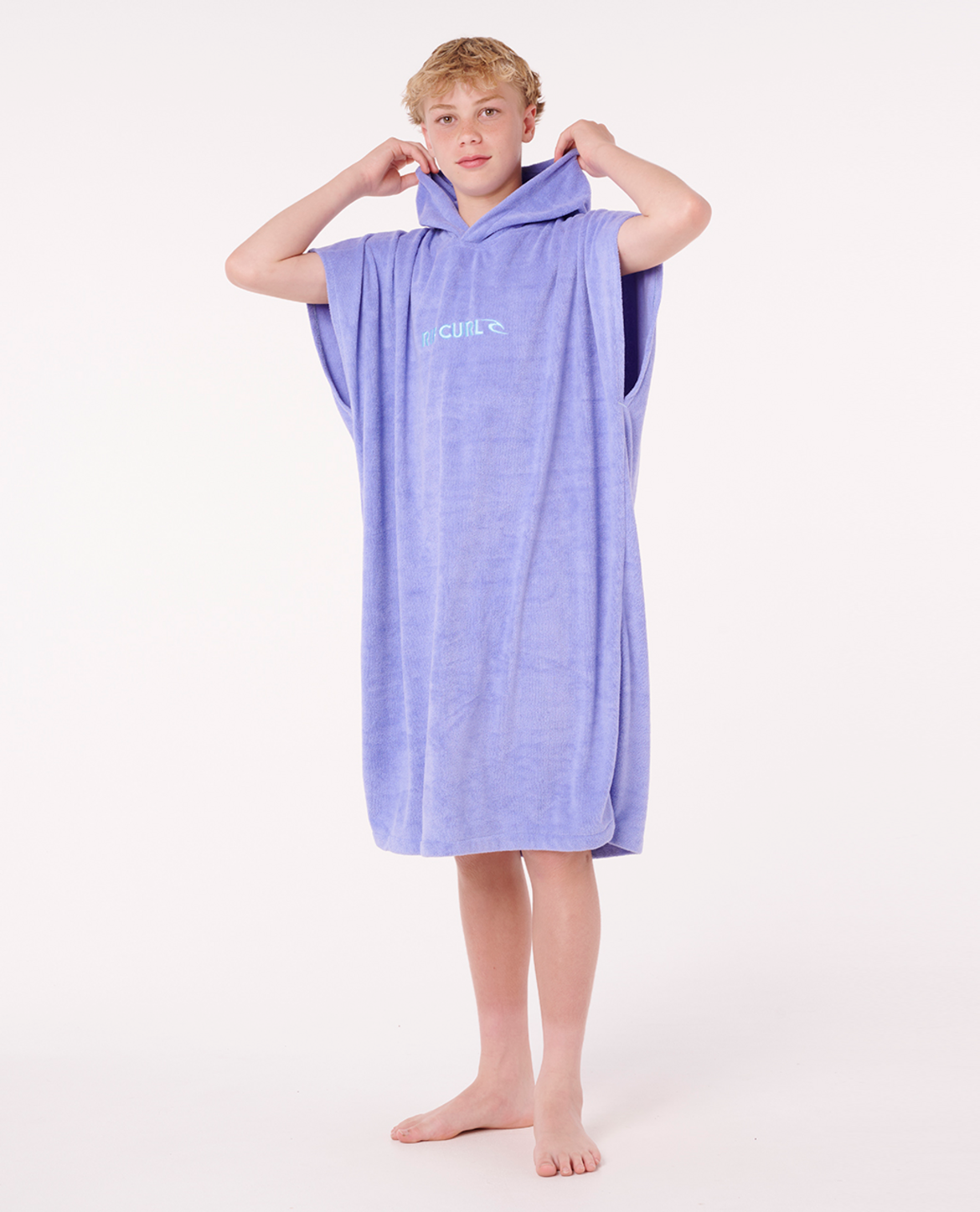 Rip Curl Brand Hooded Towel - Boy in BRIGHT BLUE