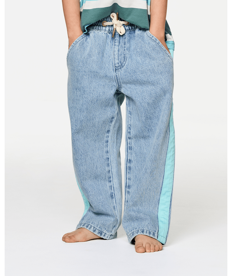 Rip Curl Paddle Out Denim Pant-Boy in VINTAGE BLUE