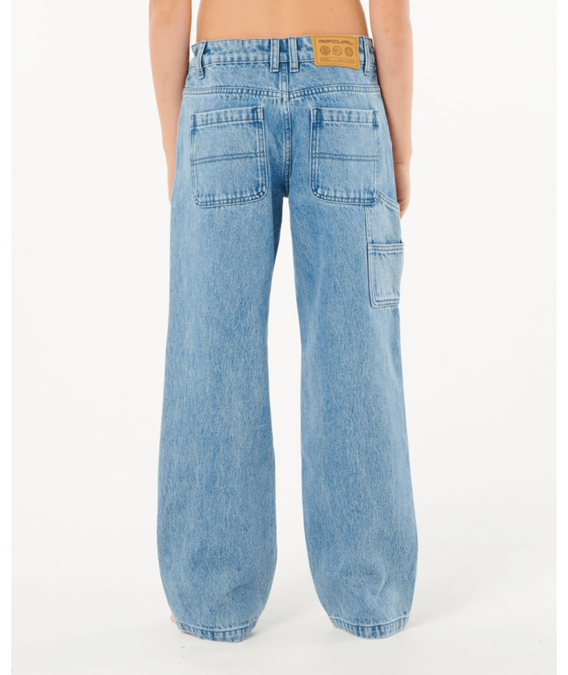 Rip Curl Hyped Denim Pant-Boy in WASHED BLUE