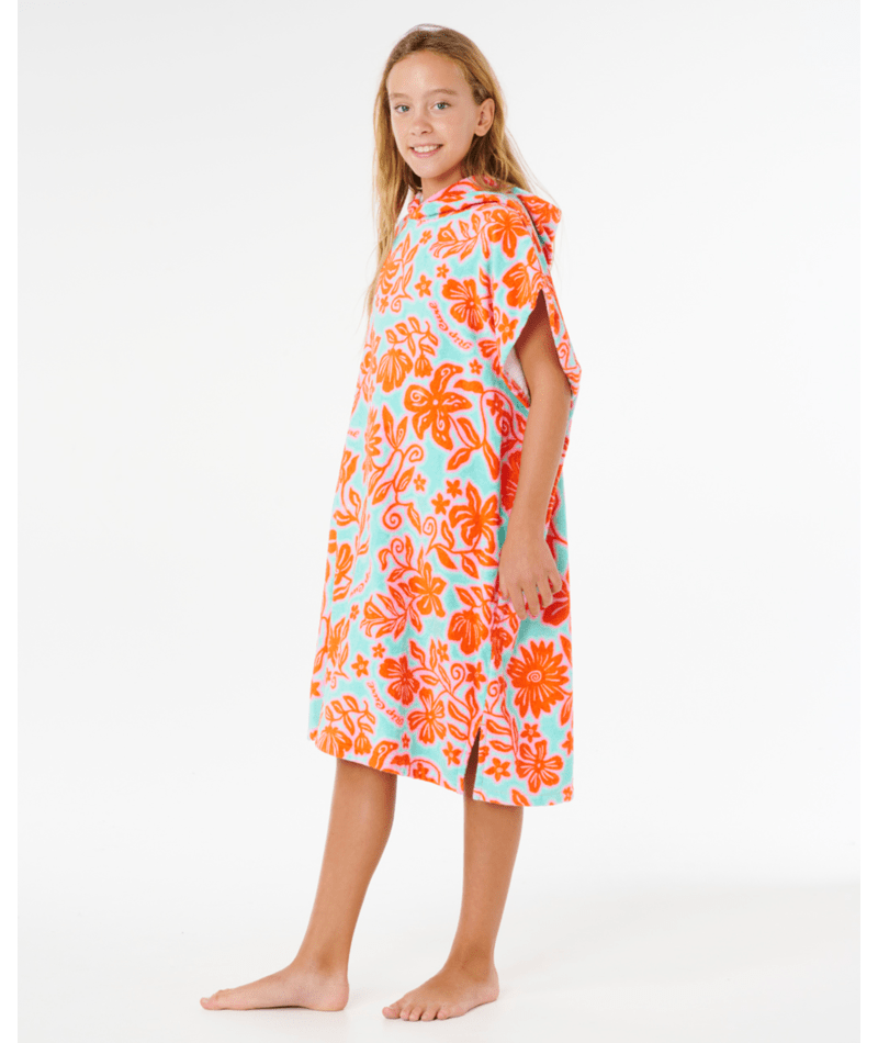 Rip Curl Mixed Cotton Hooded Towel-Girl in TEAL