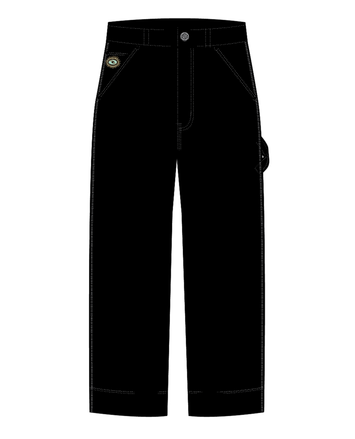 Rip Curl Cargo Pant -Boy in BLACK