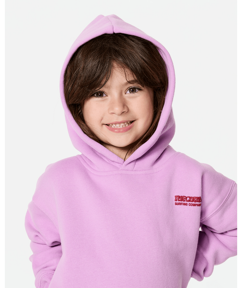 Rip Curl Surf Puff Heritage Hood-Girl in BRIGHT LILAC