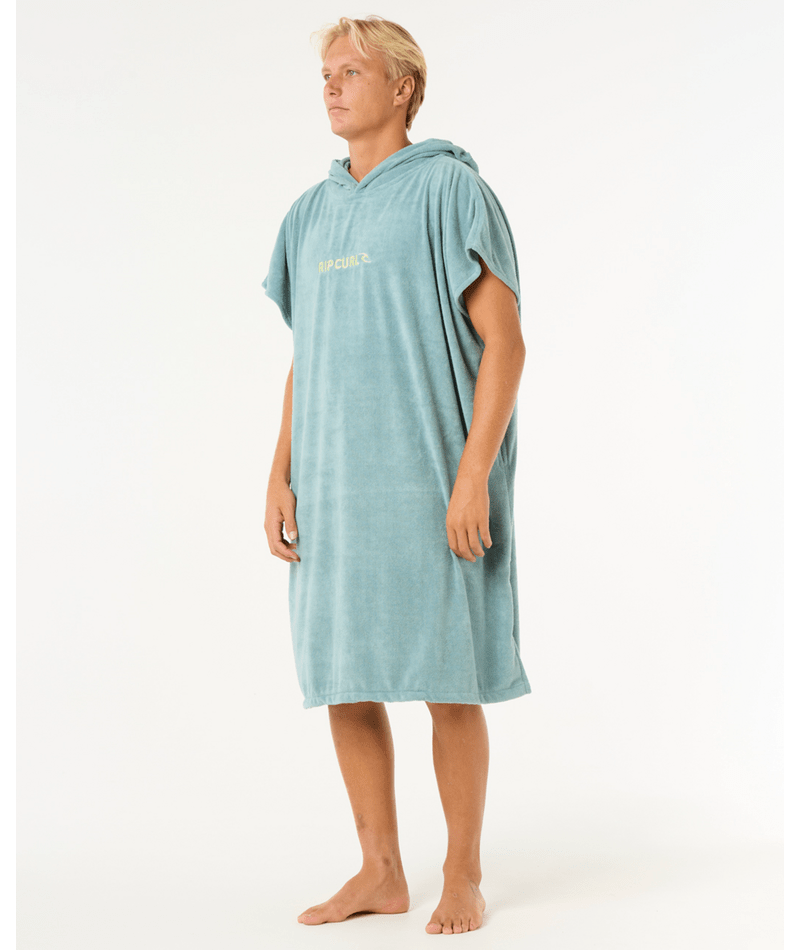 Rip Curl Brand Hooded Towel in BLUE LAGOON