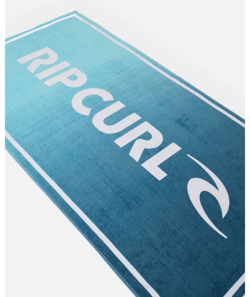 Rip Curl Brand Logo Towel in Light Aqua