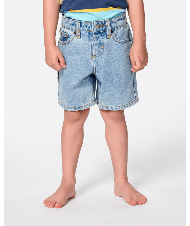 Rip Curl Hyped Up Denim Short-Boy in WASHED BLUE