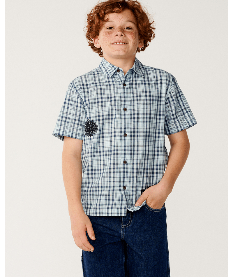 Rip Curl Hyped Up Denim Walkshort-Boy in True Indigo