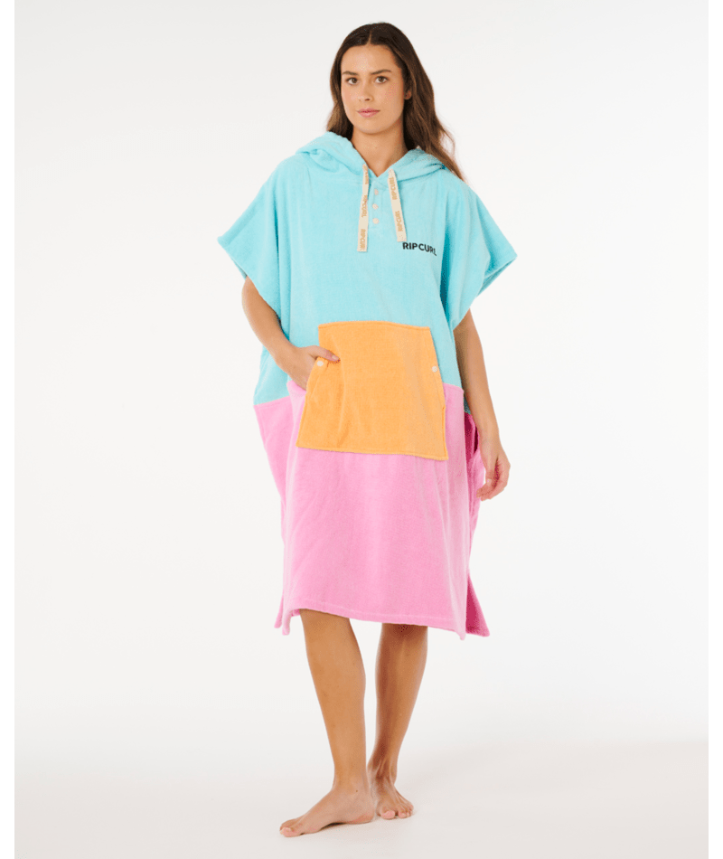 Rip Curl Premium Surf Hooded Towel in LIGHT SEA BLUE