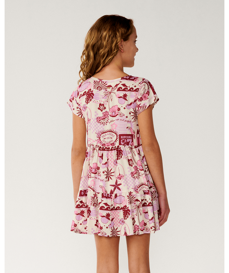 Rip Curl Costa Del Sol Woven Dress-Girl in LILAC