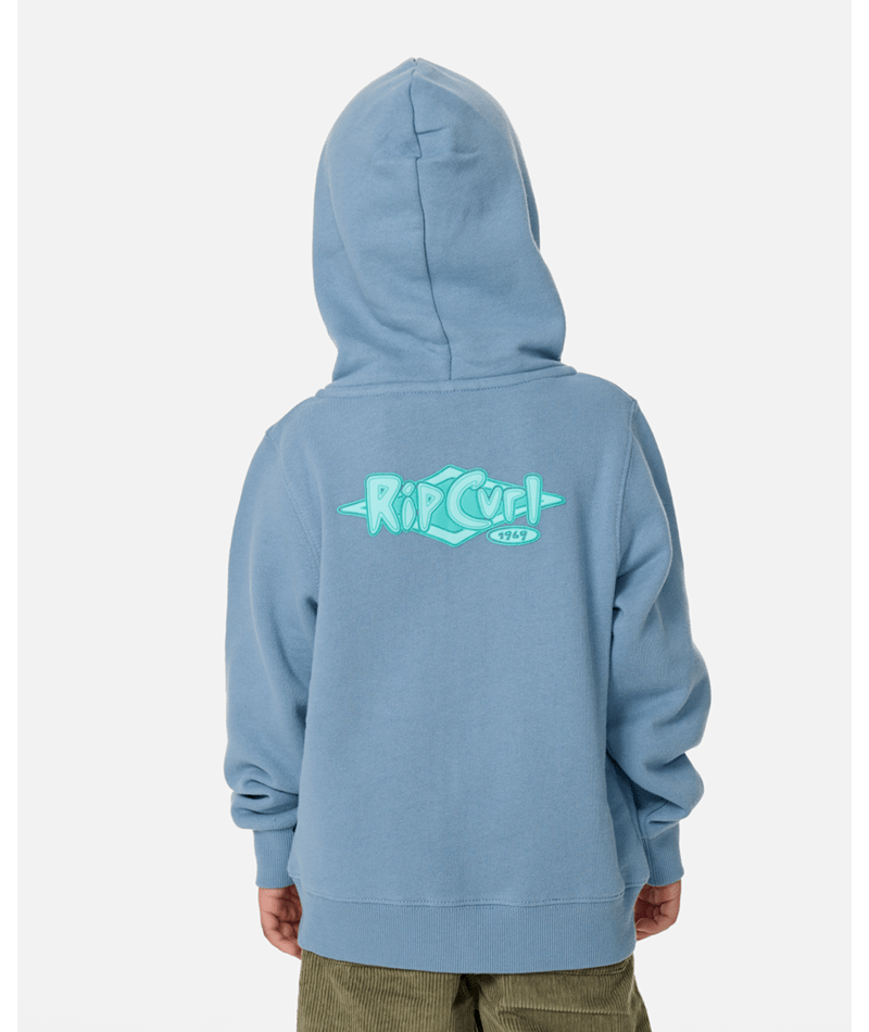 Rip Curl Ride The Wave Z/T Fleece -Boy in FADED DENIM