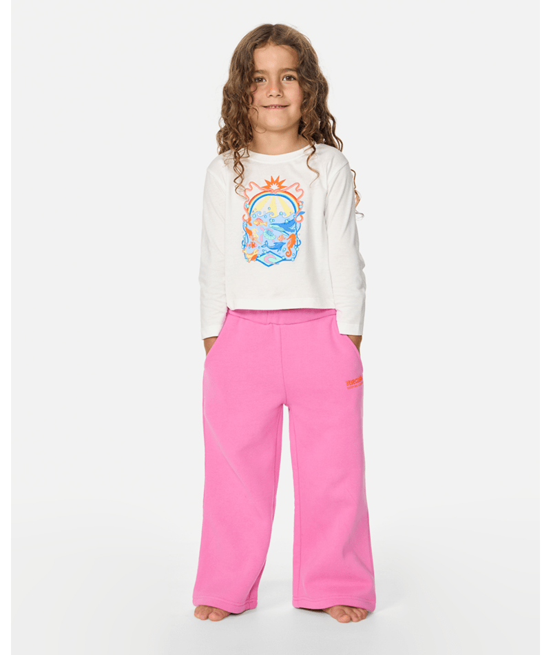 Rip Curl Surf Puff Wide Leg Tp - Girl in HOT PINK