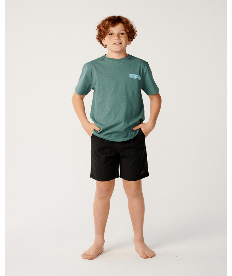 Rip Curl Boardwalk Phase Volley-Boy in BLACK