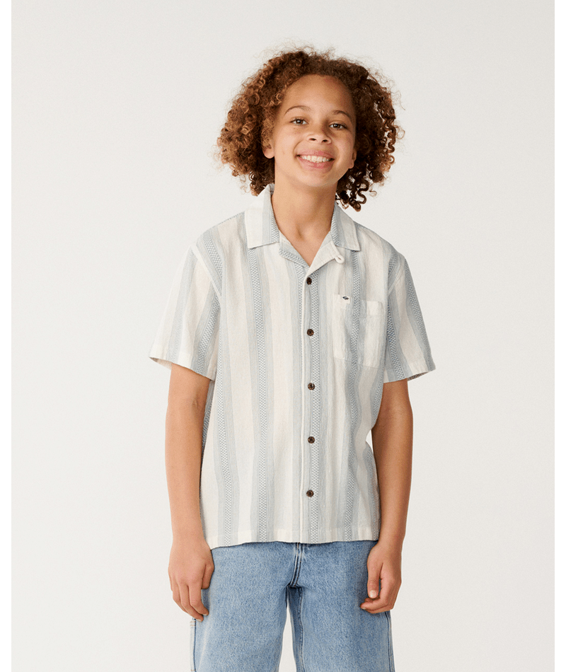 Rip Curl Classic Surf Weaver S/S Shirt- in BONE