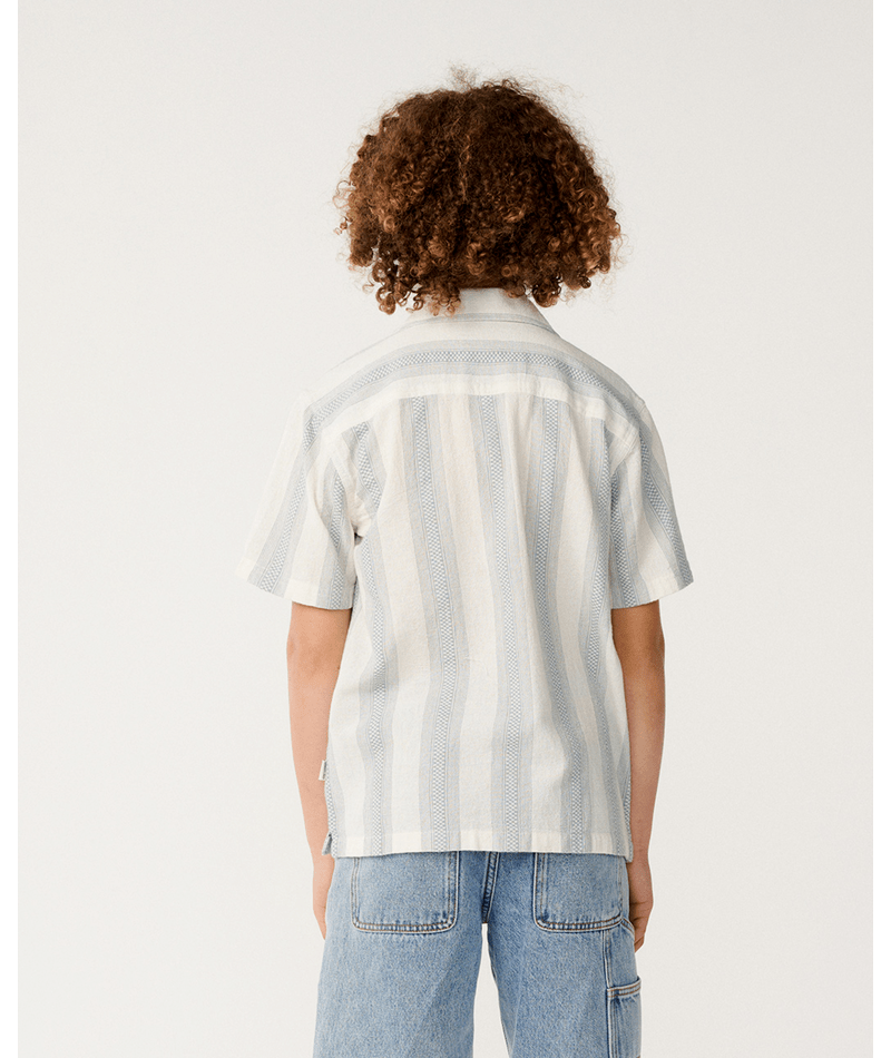 Rip Curl Classic Surf Weaver S/S Shirt- in BONE