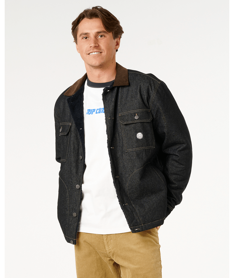 Rip Curl Premium Surf Sherpa Jkt in BLACK