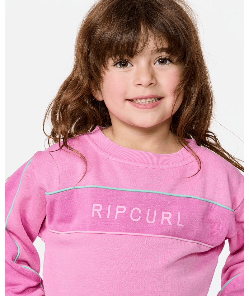 Rip Curl Surf Revival Crew - Girl in CLOUD PINK
