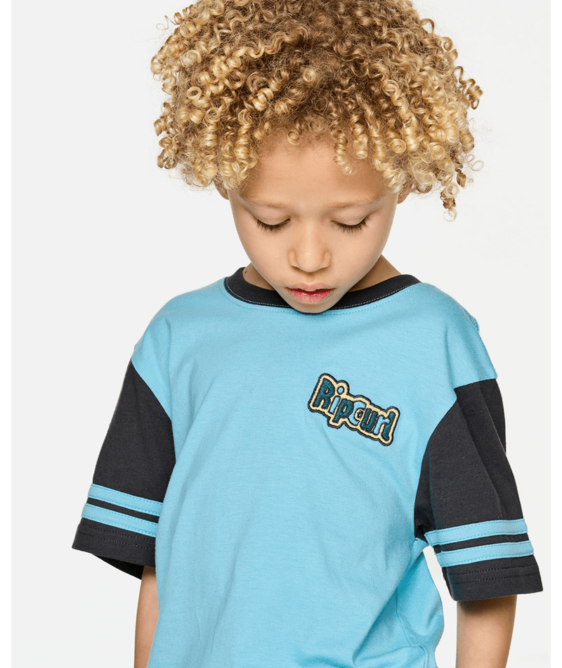 Rip Curl Paddle Out Logo Tee-Boy in WAVE POOL