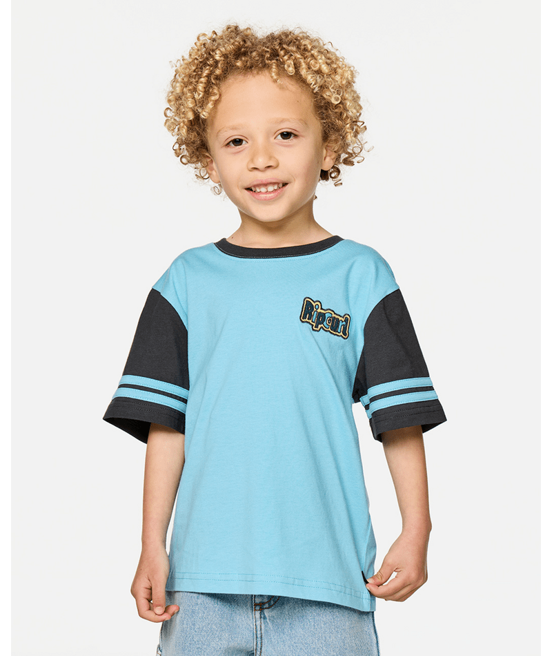 Rip Curl Paddle Out Logo Tee-Boy in WAVE POOL