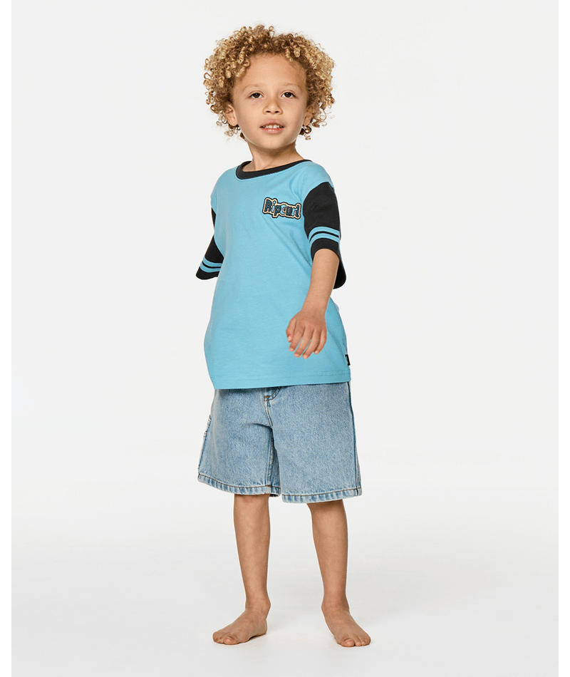 Rip Curl Paddle Out Logo Tee-Boy in WAVE POOL