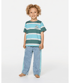 Rip Curl Paddle Out Stripe Tee-Boy in WAVE POOL