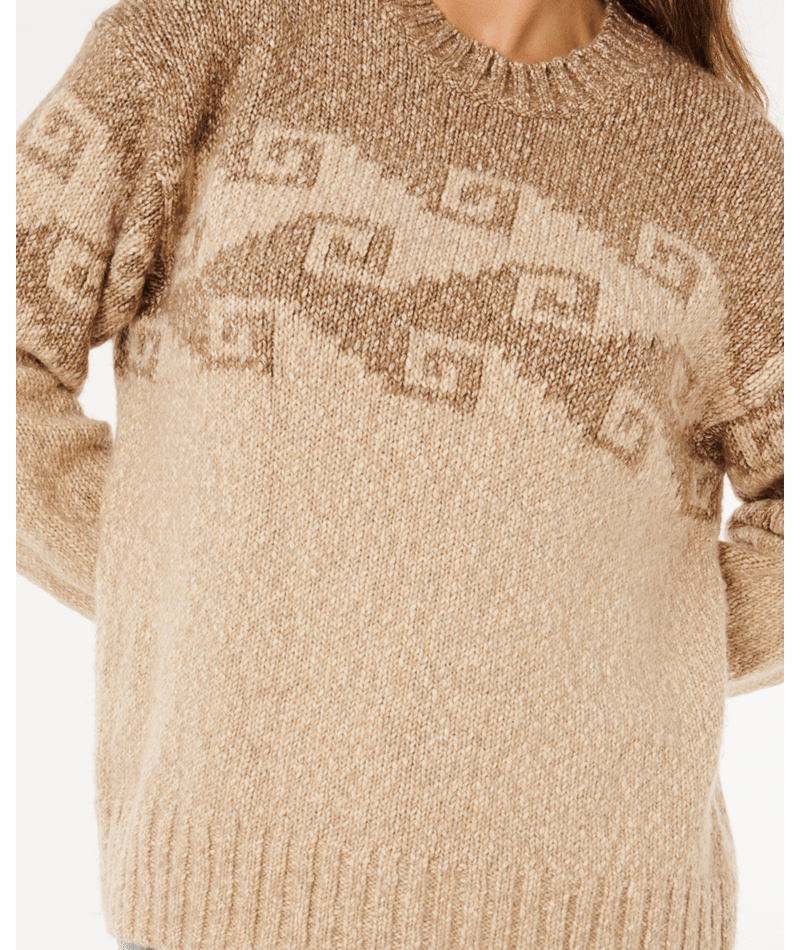Rip Curl Pacific Coast Sweater in BROWN