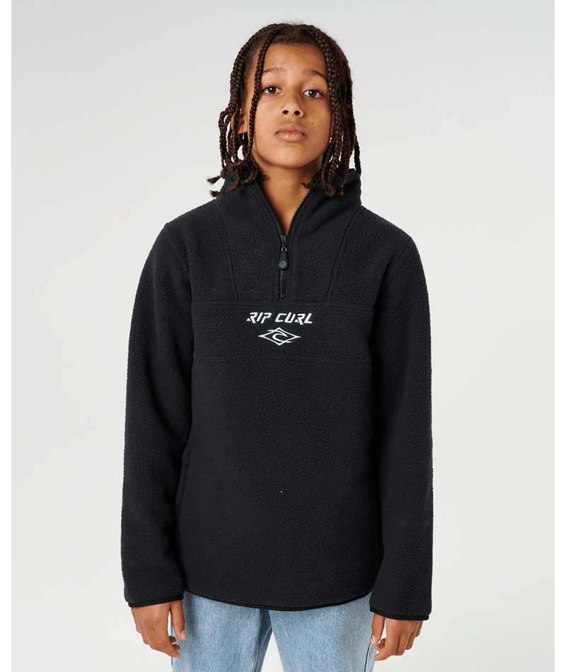 Rip Curl Bells Polar Fleece-Boy in BLACK