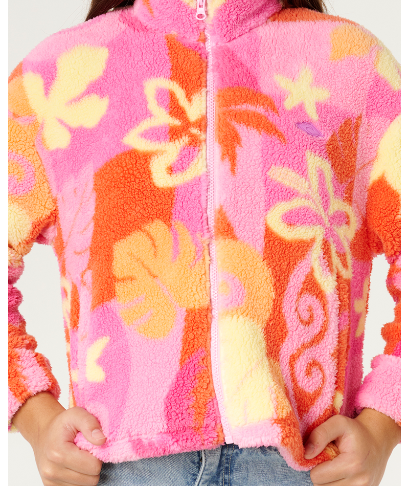 Rip Curl Tropical Polar Fleece - Girl in TANGERINE