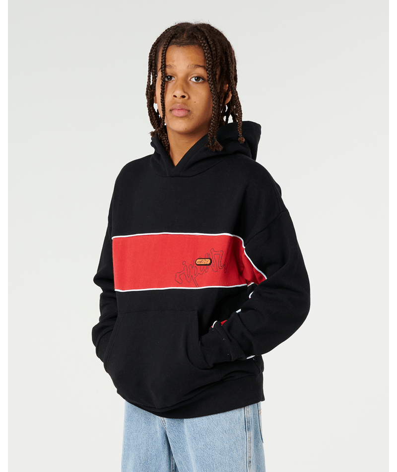 Rip Curl Panel Beater Fleece-Boy in BLACK