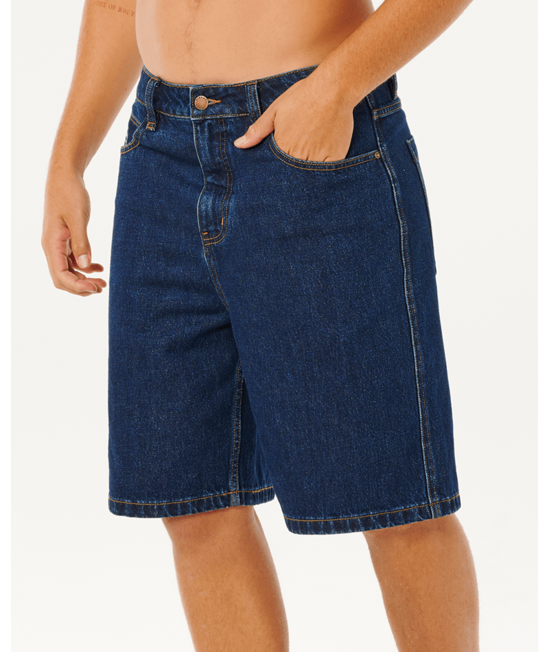 Rip Curl Nu Dose Denim Walkshort in True Indigo
