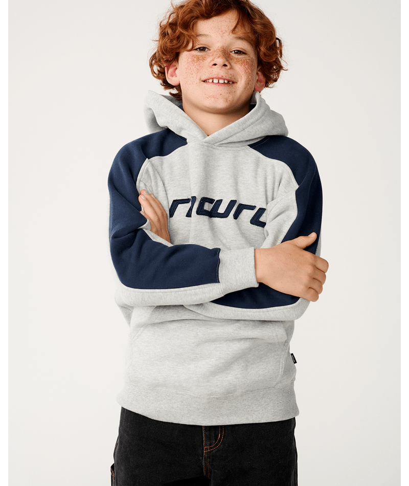 Rip Curl Archive Panel Hood-Boy in GREY MARLE