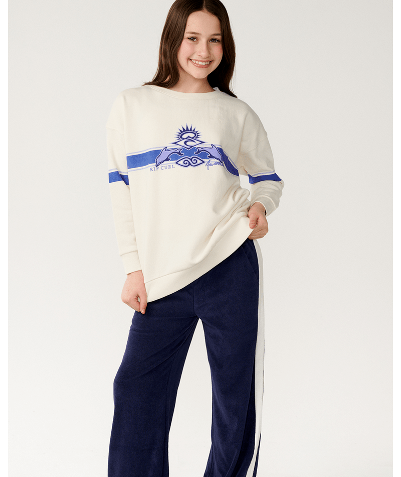 Rip Curl Archive Dolphin Crew - Girls in BONE