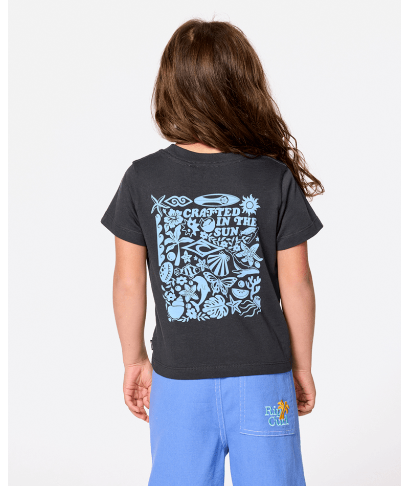 Rip Curl Island Relaxed Art Tee - Girl in WASHED BLACK