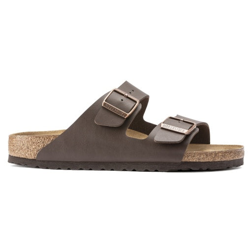 Birkenstock Arizona Dark Brown Birko-Flor Regular in Dark Brown