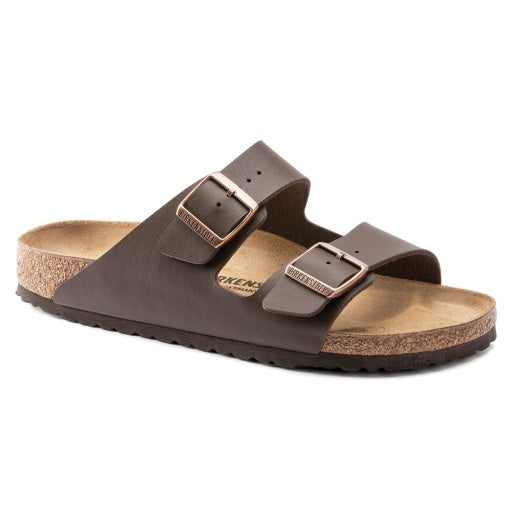 Birkenstock Arizona Dark Brown Birko-Flor Narrow in Dark Brown