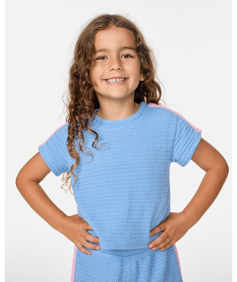 Rip Curl Surf Magic Bobbi Tee-Girl in CORNFLOWER BLUE