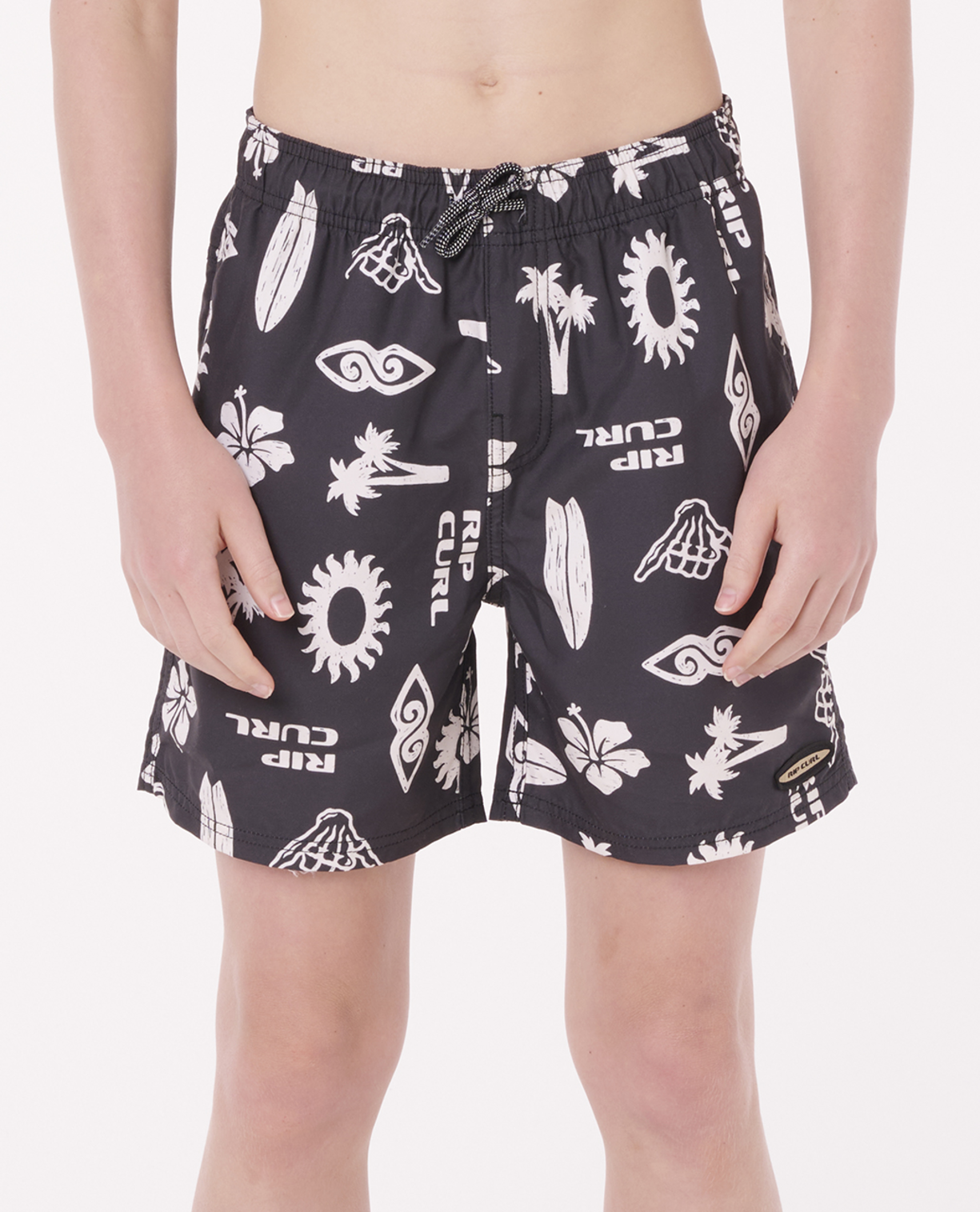 Rip Curl Island Paradiso Volley -Boy in WASHED BLACK