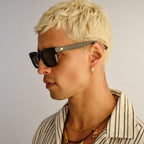Le Specs ICEBERG + BLACK in KHAKI MONO POLARIZED