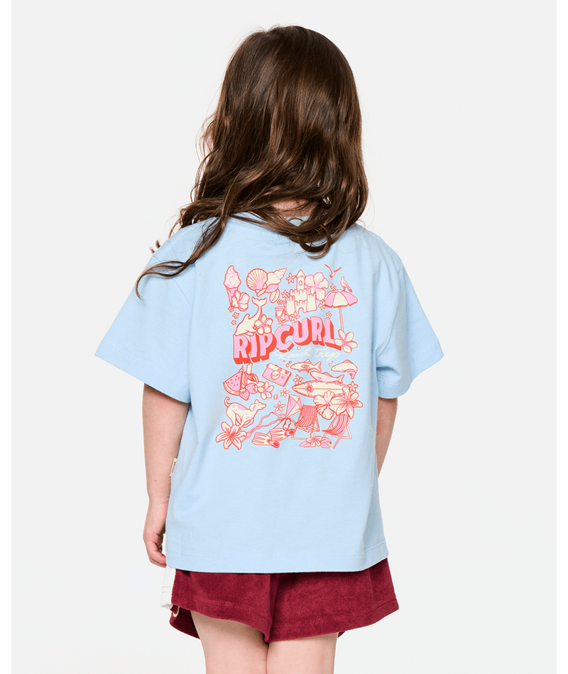 Rip Curl The Road Trip Tee - Girl in SKY BLUE