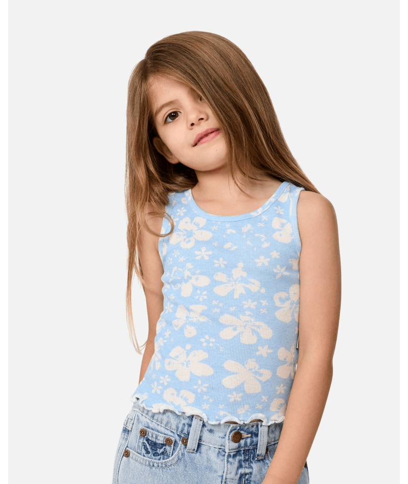 Rip Curl Magic Coast Tank - Girl in Light Blue