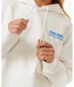 Rip Curl Surf Puff Heritage Hood in BONE/BRIGHT BLUE