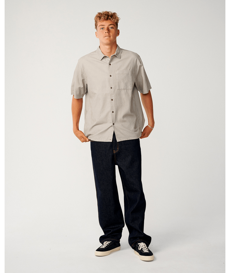 Rip Curl Premium Surf S/S Shirt in STONE