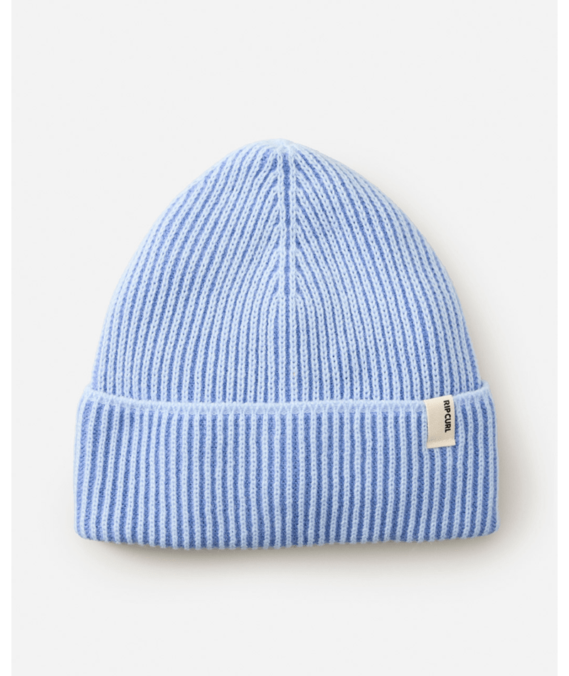 Rip Curl 2 Tone Ribbed Reg Beanie in BLUE