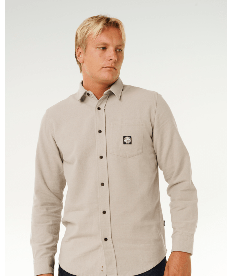 Rip Curl Premium Surf L/S Shirt in STONE