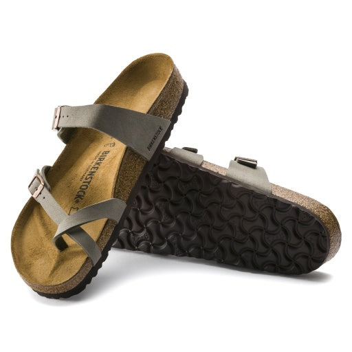 Birkenstock Mayari Stone Birkibuc Regular in Stone
