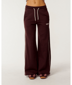Rip Curl Since 1969 Wide Leg Track Pant in FUDGE