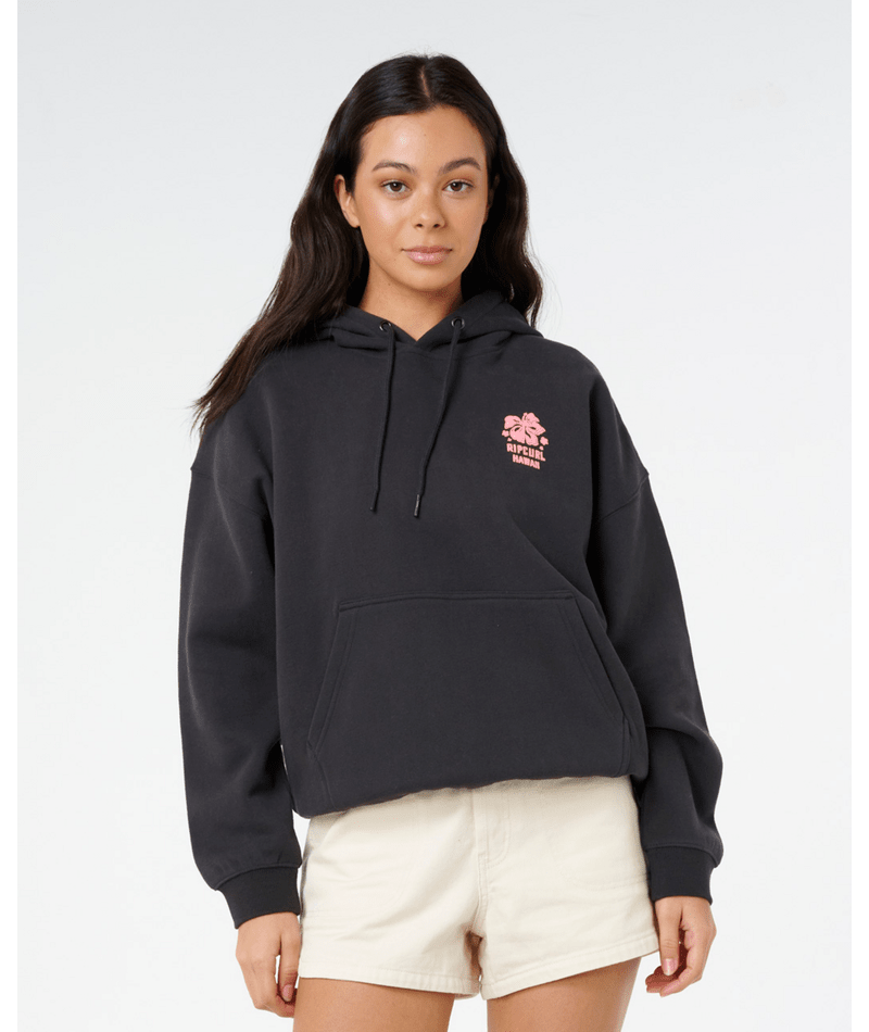 Rip Curl Surf Puff Heritage Hood P/P in WASHED BLACK