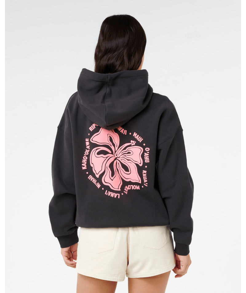 Rip Curl Surf Puff Heritage Hood P/P in WASHED BLACK