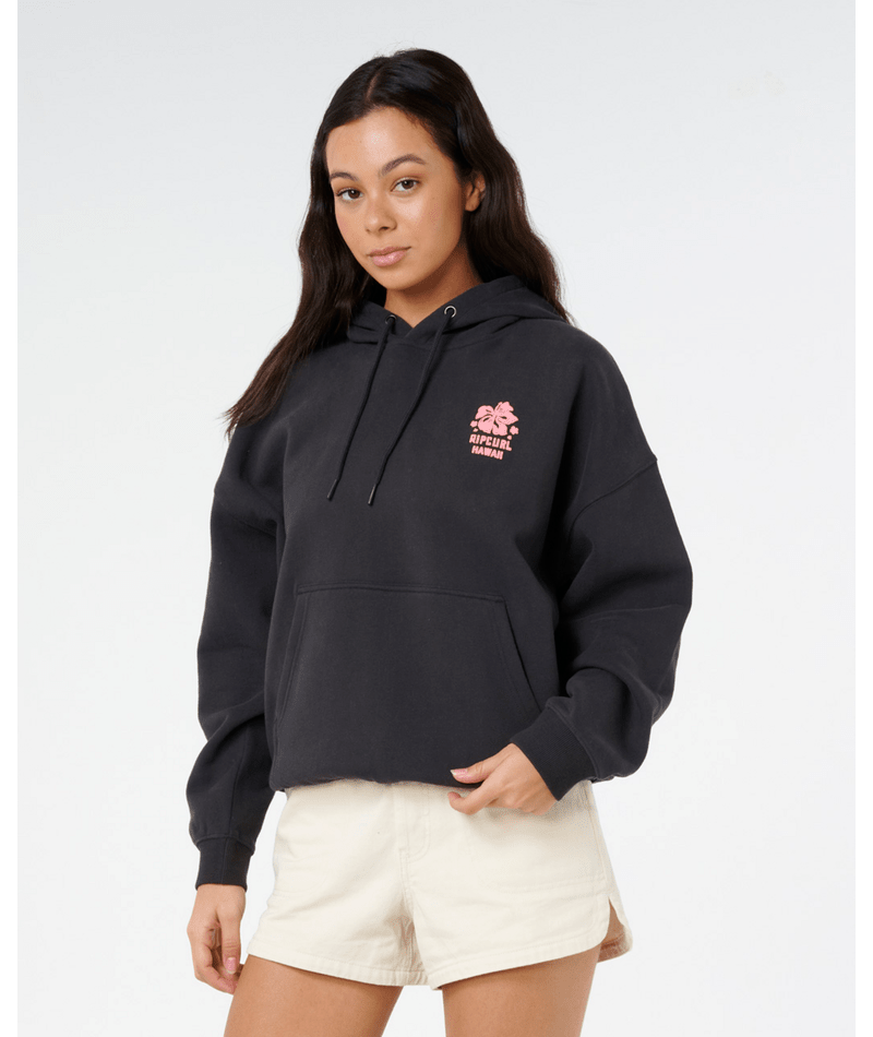 Rip Curl Surf Puff Heritage Hood P/P in WASHED BLACK