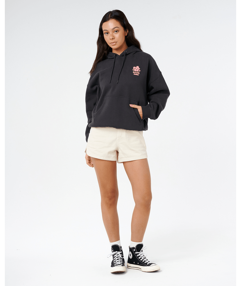 Rip Curl Surf Puff Heritage Hood P/P in WASHED BLACK