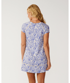 Rip Curl Party Wave Shift Dress in WHITE/BLUE