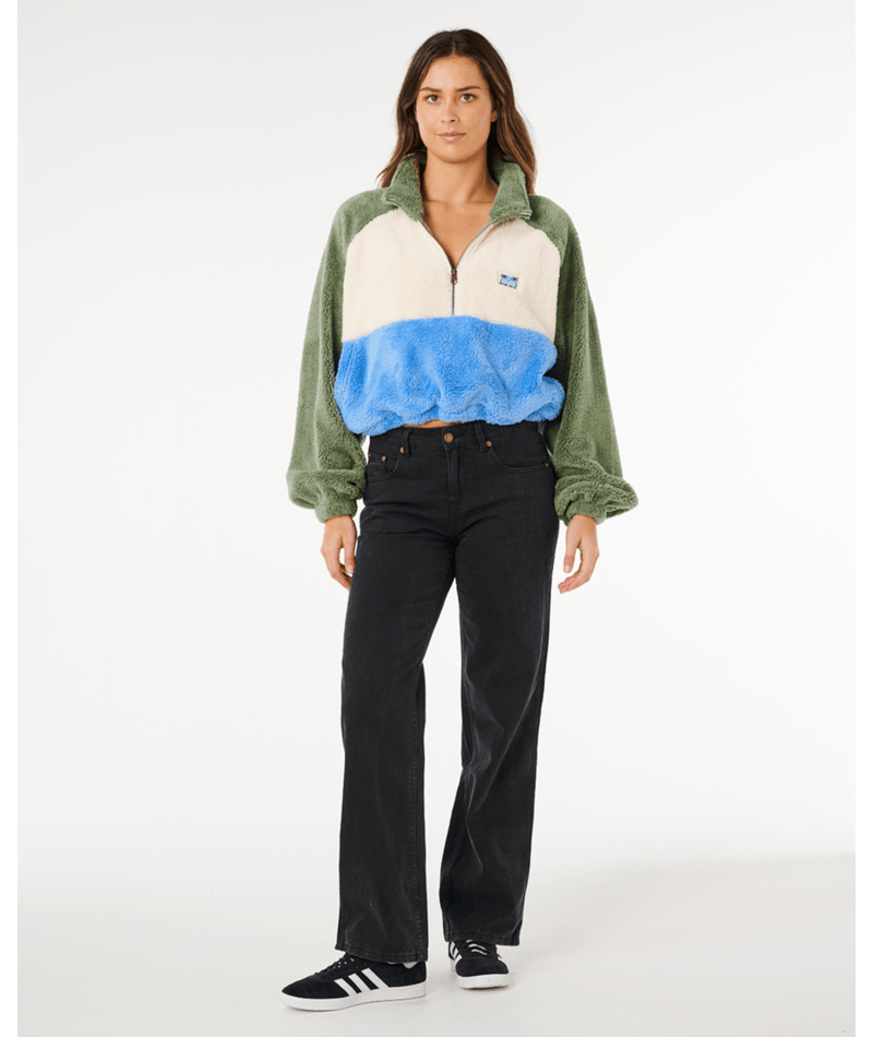 Rip Curl Hotel Malibu Polar Fleece in SAGE